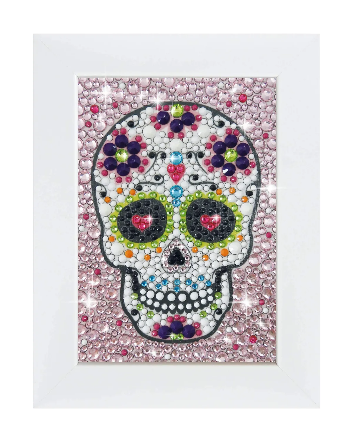 Buki Be Teens Glitters Totenkopf Diamond Painting Rahmen