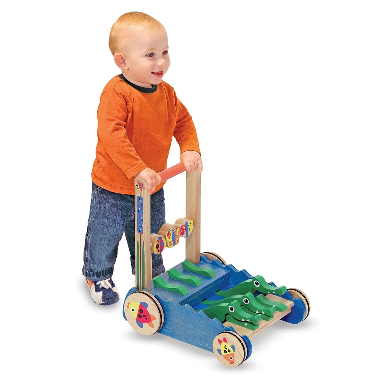 Melissa & Doug Chomp Clack Alligator Schiebespielzeug