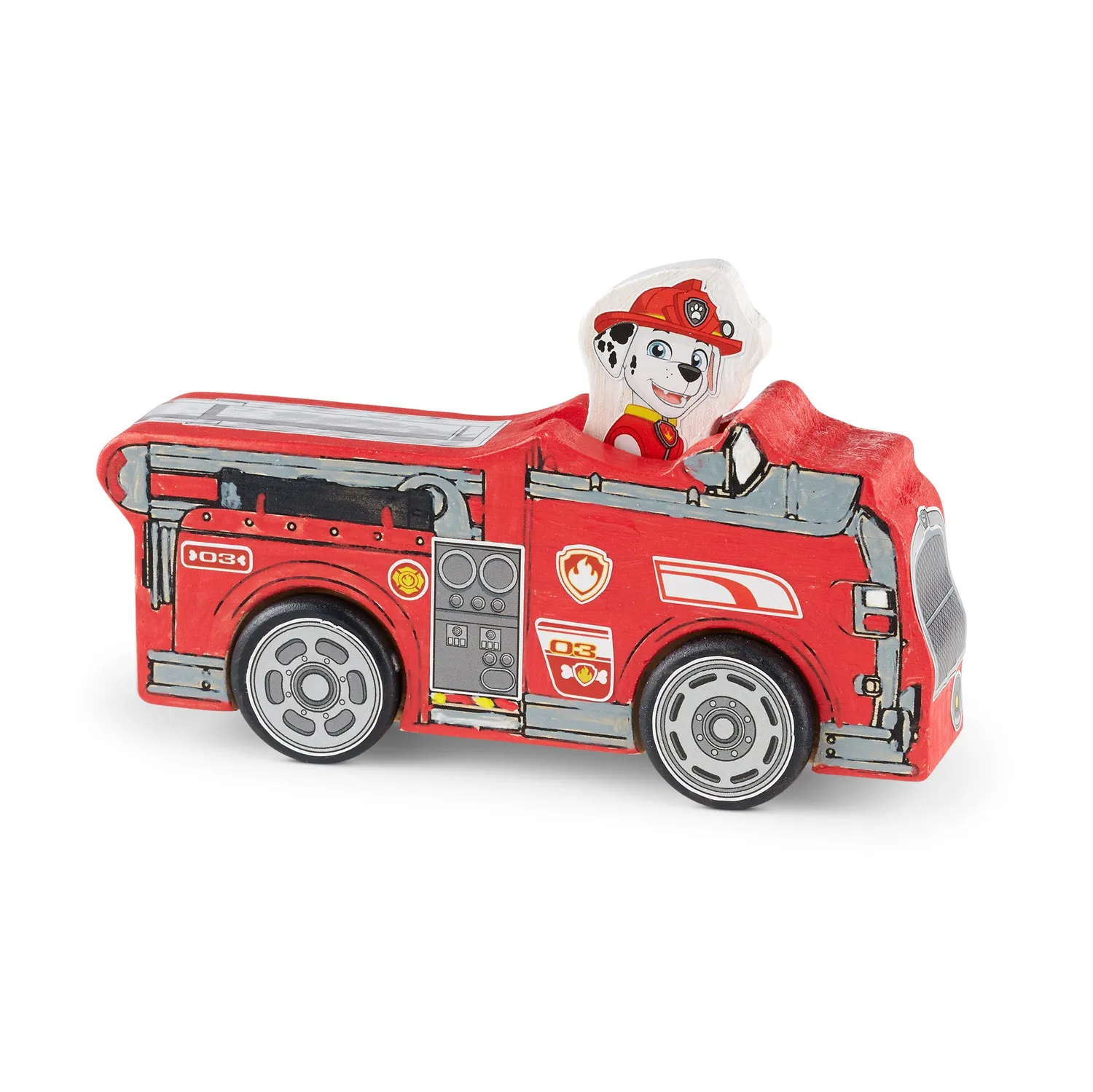 Melissa & Doug PAW Patrol Bastelset Holzfahrzeuge mit Farbe