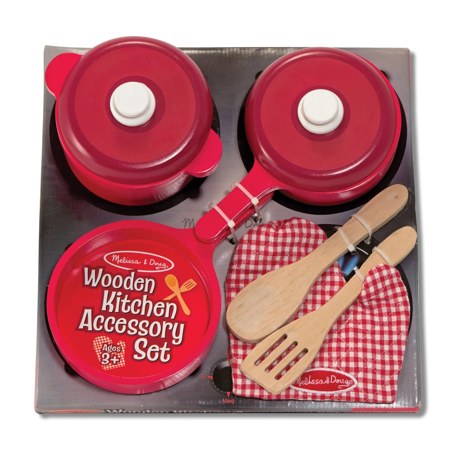 Melissa & Doug Küchen Zubehör Spielset Holz 8-teilig