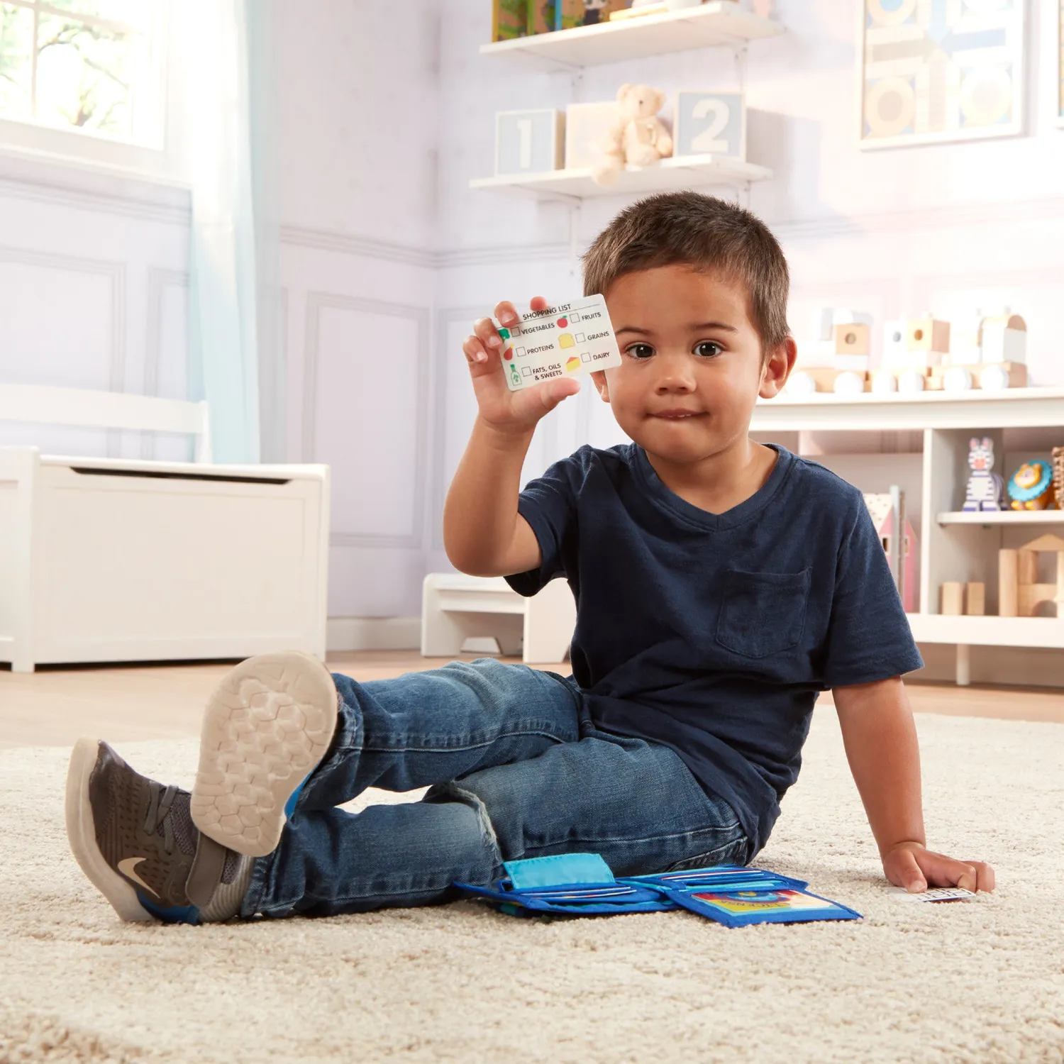 Melissa & Doug Pretend-to-Spend Wallet Spielgeld-Set Geldbörse 45-teilig