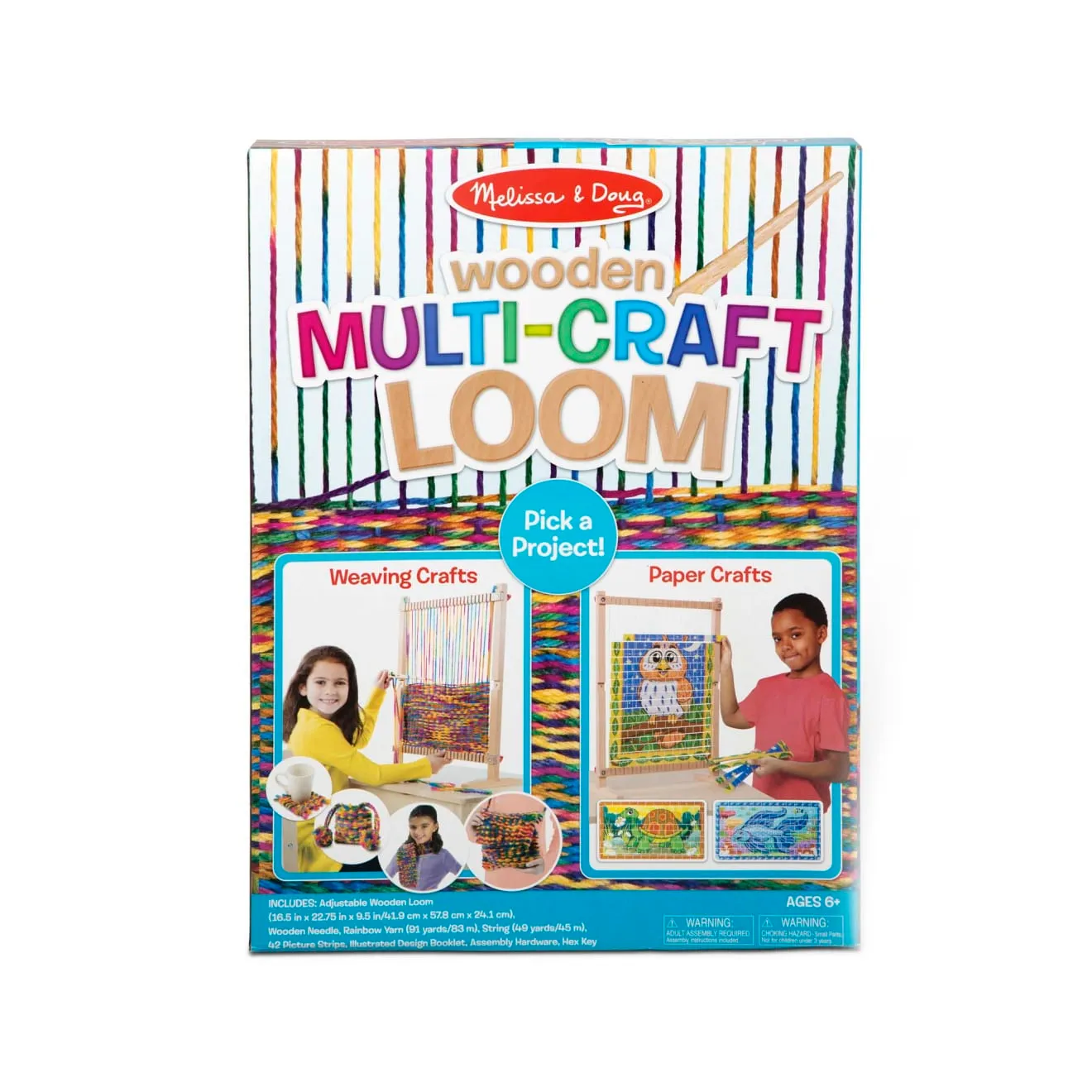 Melissa & Doug Multi-Craft Weaving Loom Webrahmen Holz 6 Jahre