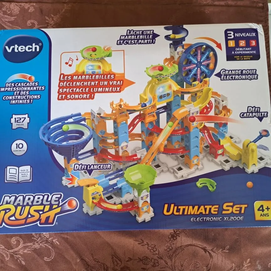 VTech Marble Rush Ultimate Set XL200E Kugelbahn 127 Teile elektronisch