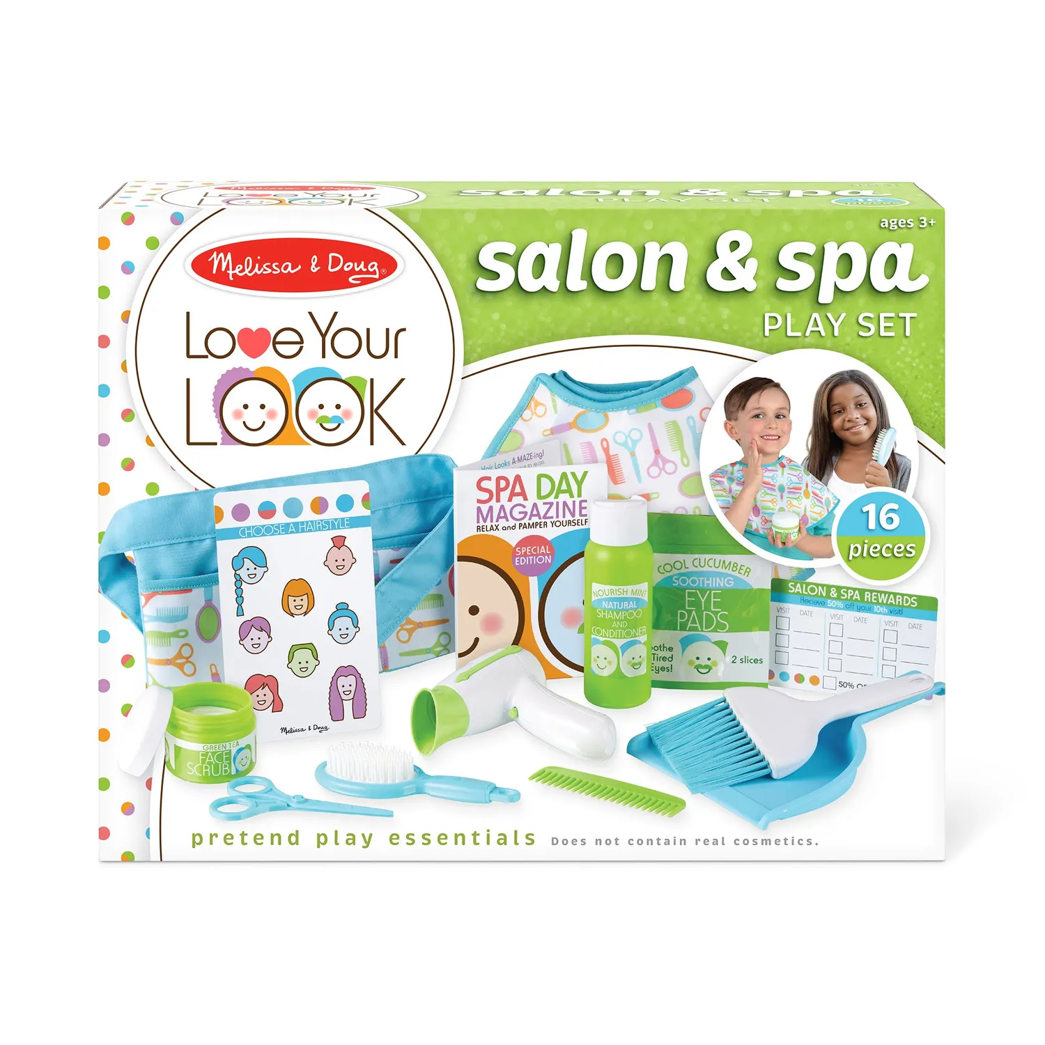 Melissa and Doug Love Your Look Salon & Spa Play Set Friseur 16-teilig