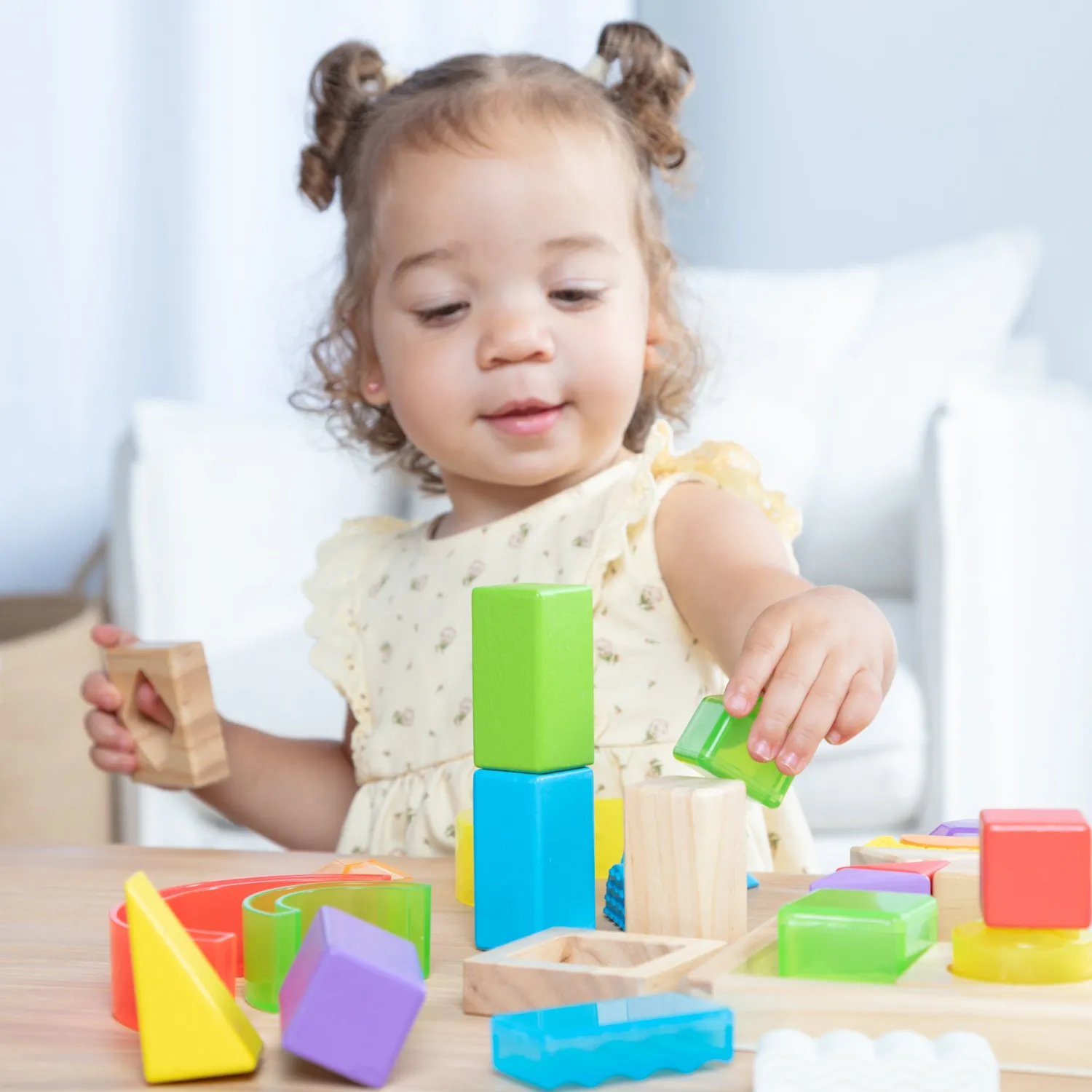 Melissa & Doug Sensory Matching Blocks Bauklötze Holz