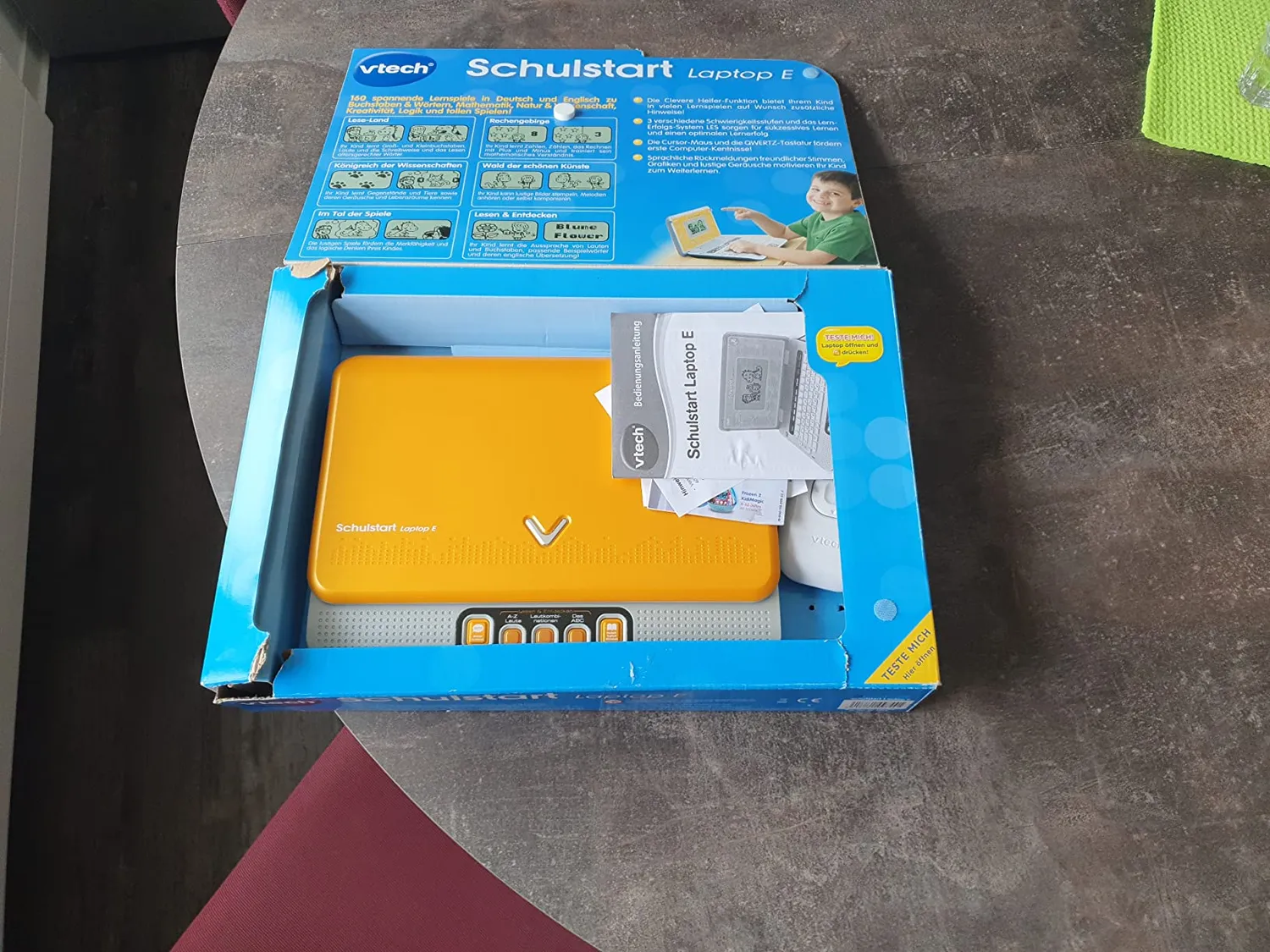 VTech Schulstart Laptop E Kinderlaptop 160 Spiele zweisprachig