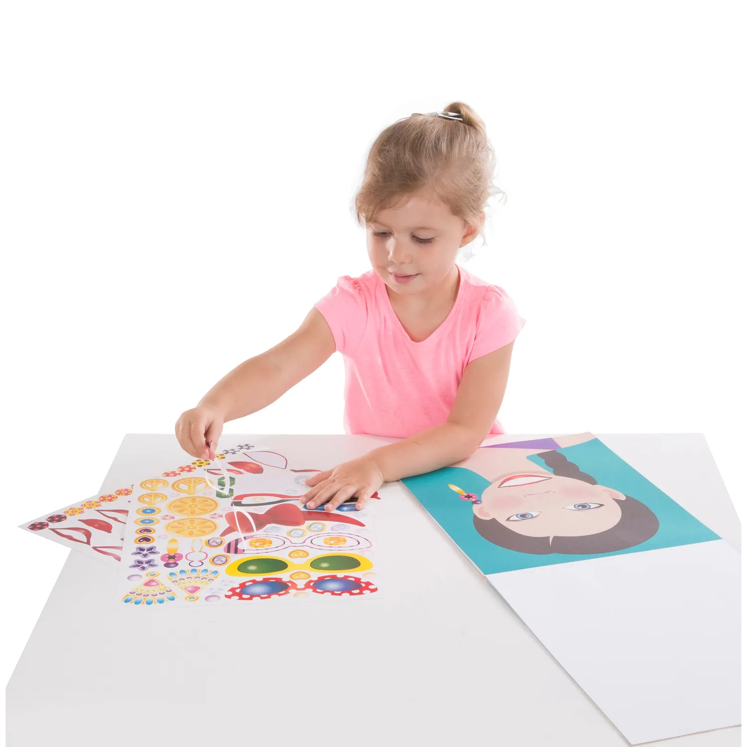 Melissa & Doug Make-a-Face Fashion Faces Stickerheft 250 Sticker