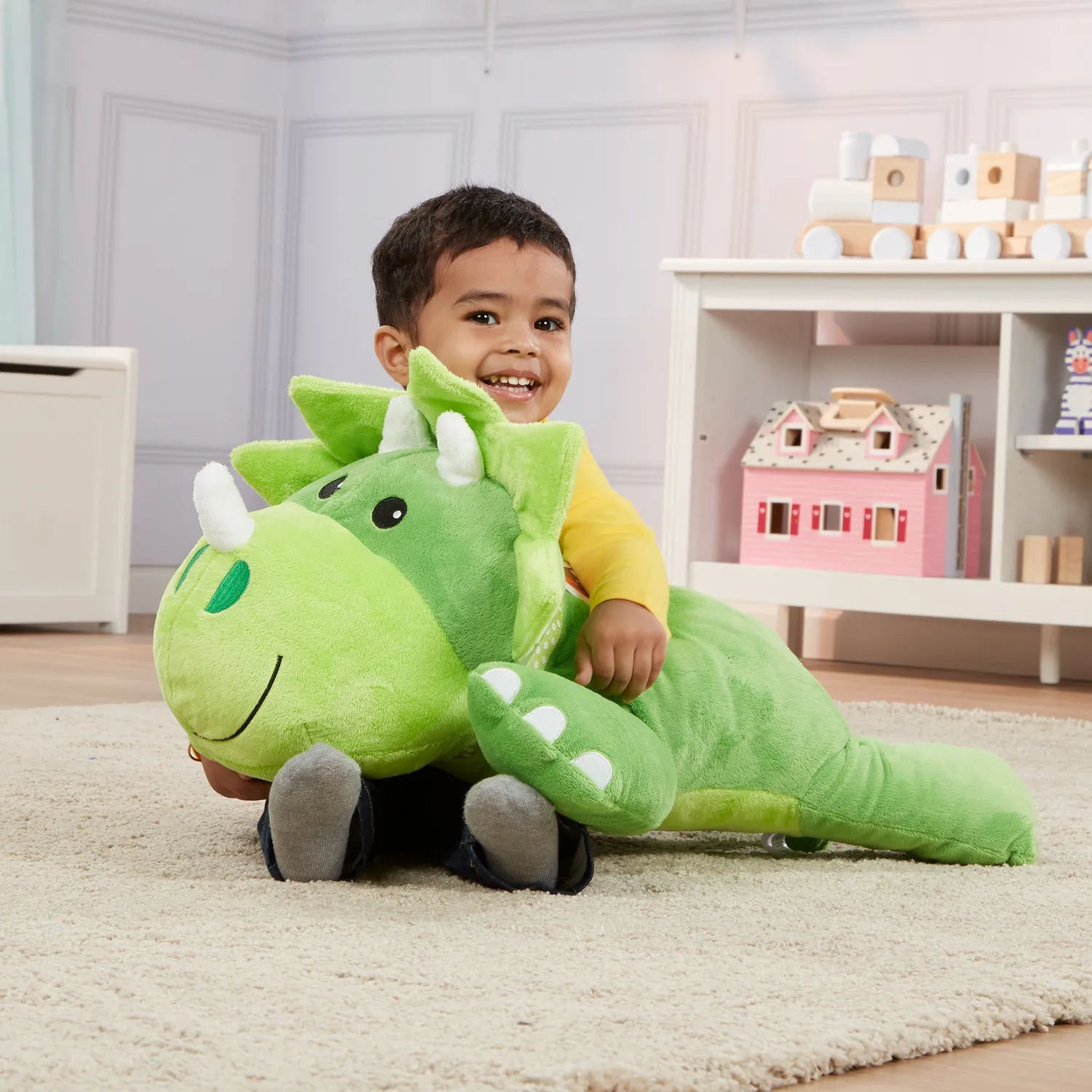 Melissa & Doug Dino Kuscheltier Plüsch Triceratops Jumbo