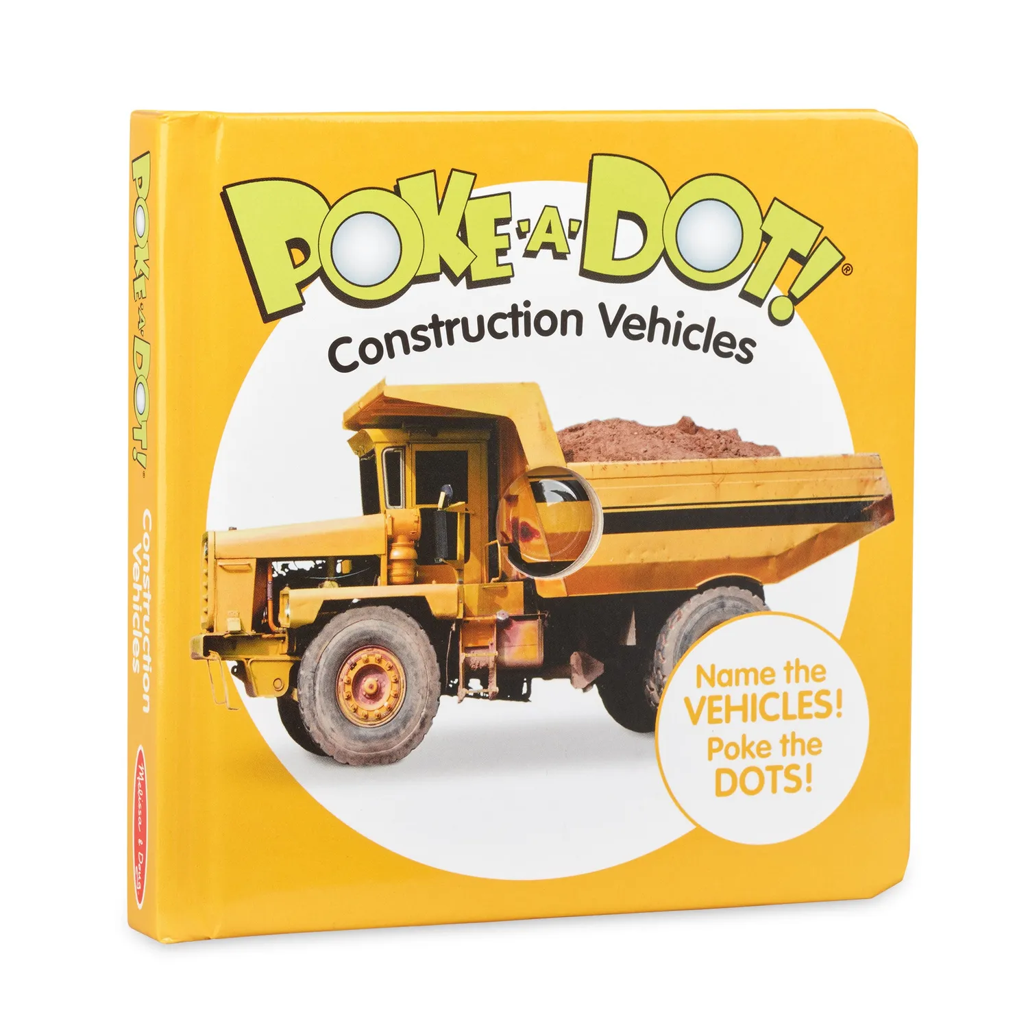 Melissa & Doug Poke-a-Dot Baufahrzeuge Pappbilderbuch