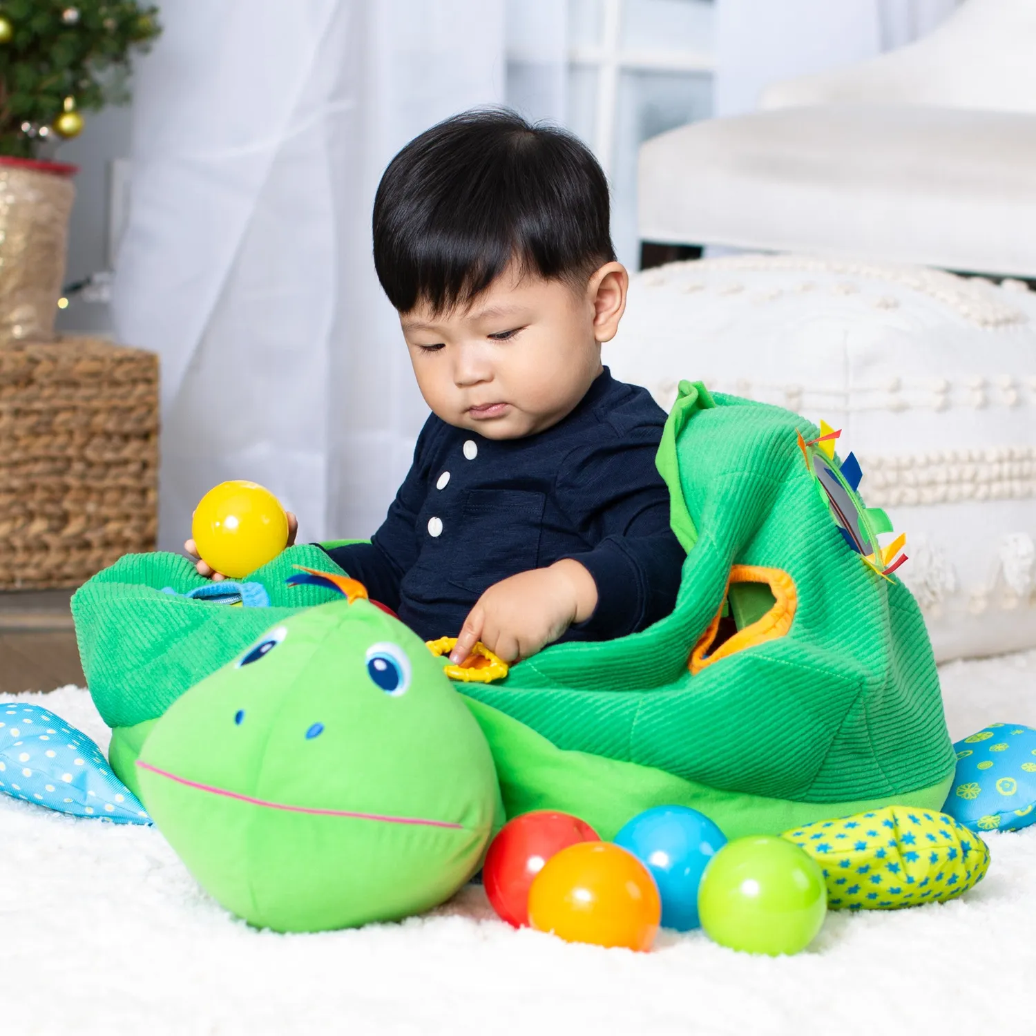 Melissa and Doug K's Kids Turtle Ball Pit Bällebad 60 Bälle