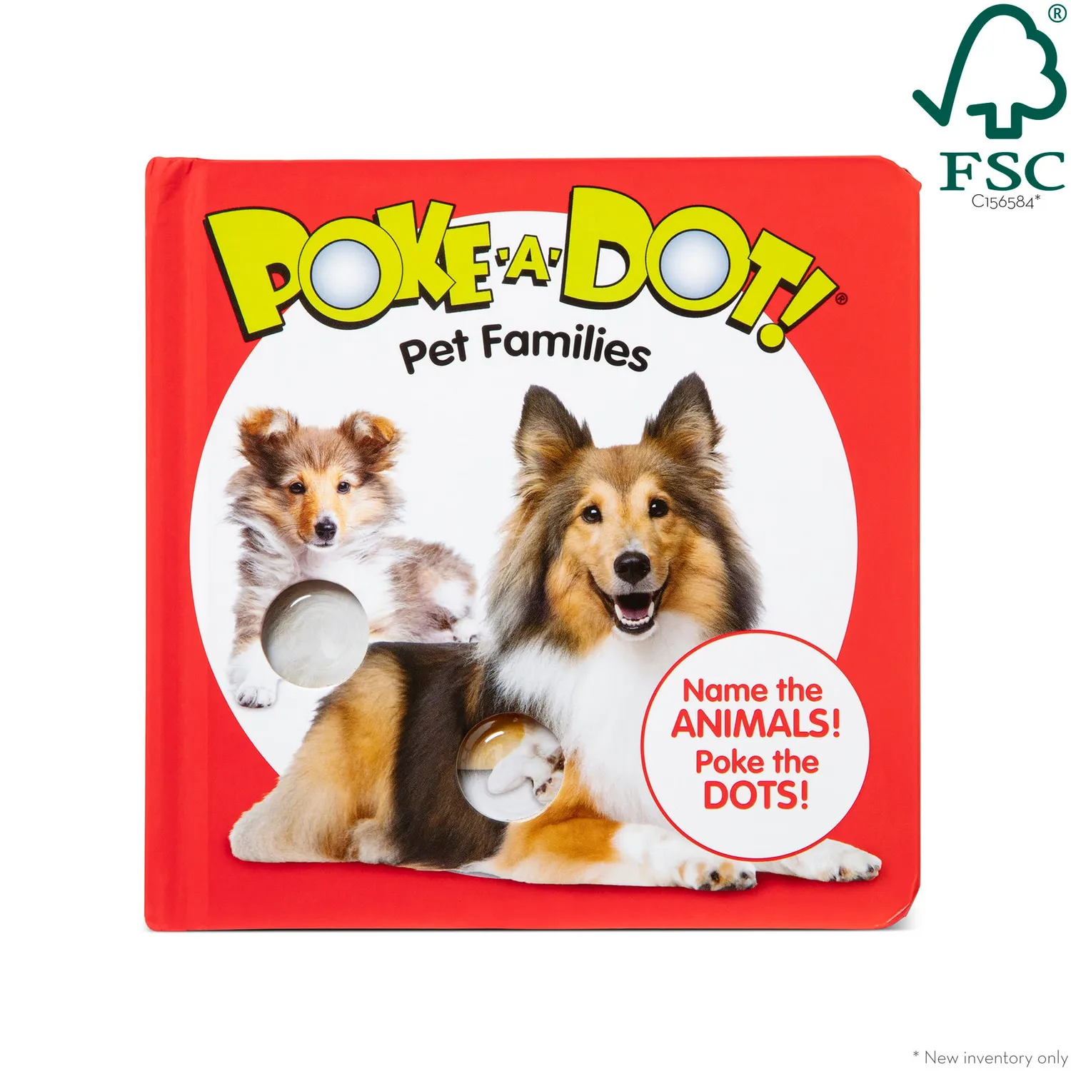 Melissa & Doug Poke-a-Dot Pet Families Pappbilderbuch