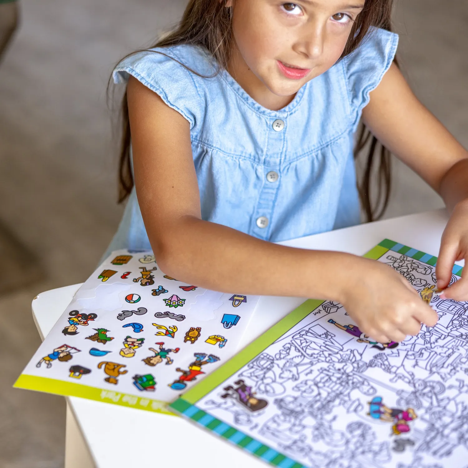 Melissa & Doug Around Town Seek & Find Stickerblock 400 Sticker