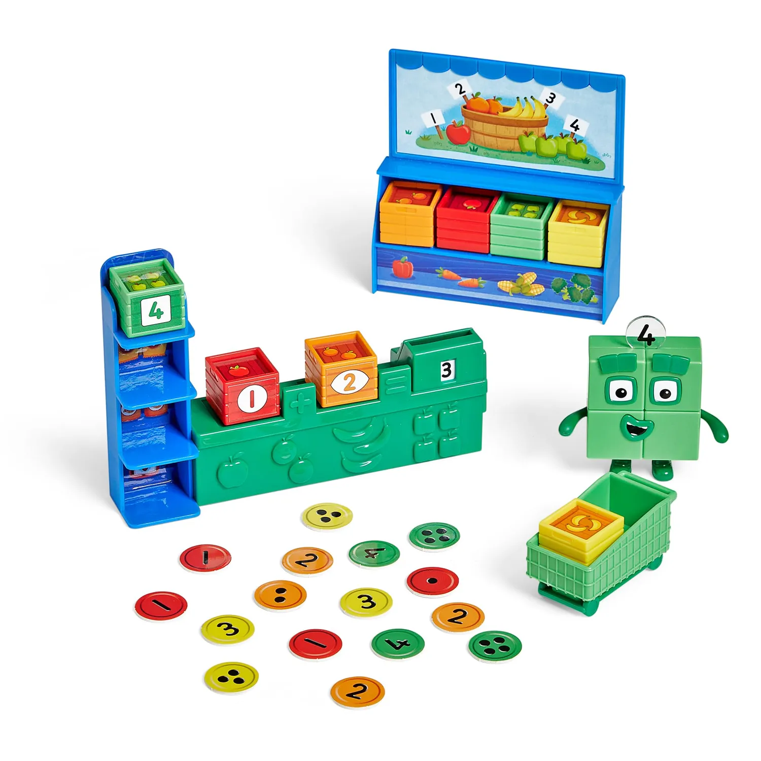 Learning Resources Numberblocks Vier Lebensmittelgeschäft Set Zählen