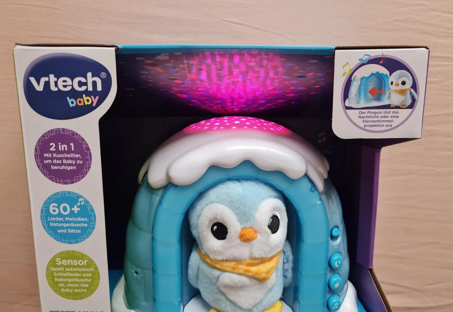 VTech Baby Sternenlicht-Pinguin Einschlafhilfe Projektor 6-36 Monate