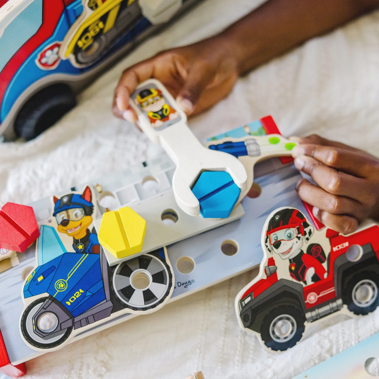 Melissa & Doug PAW Patrol Match Build Mission Cruiser Holz