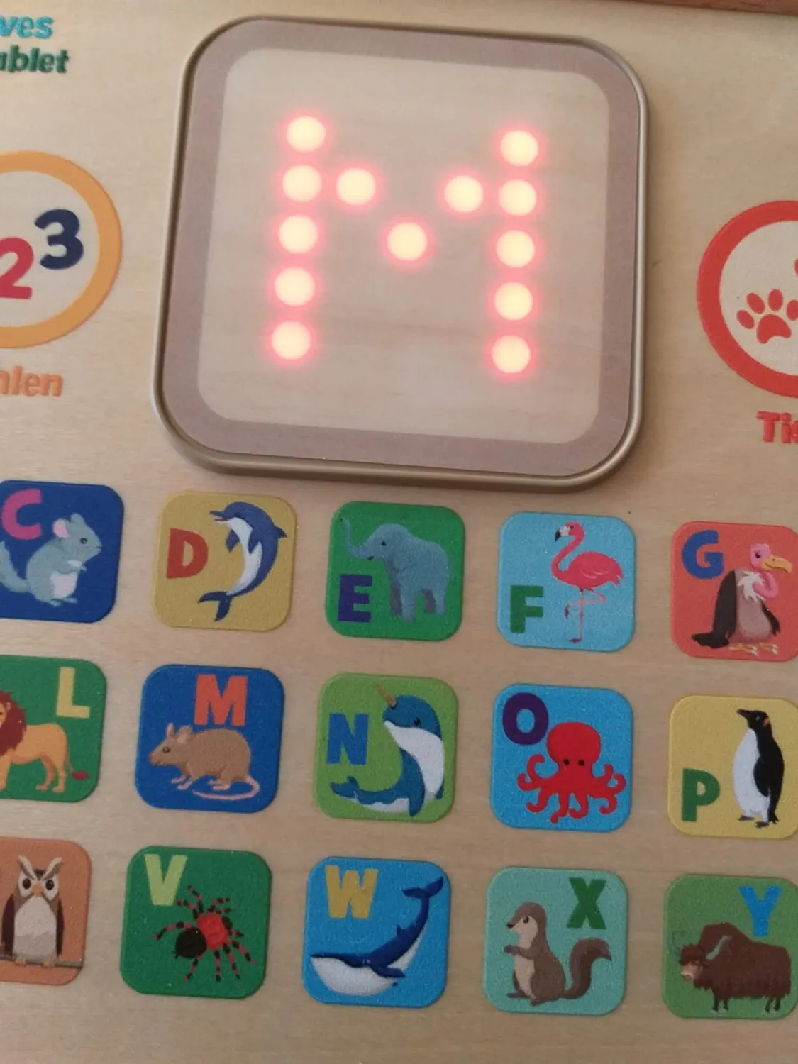 VTech Holz-Lerntablet interaktiv FSC ab 1 Jahr 26 Tasten