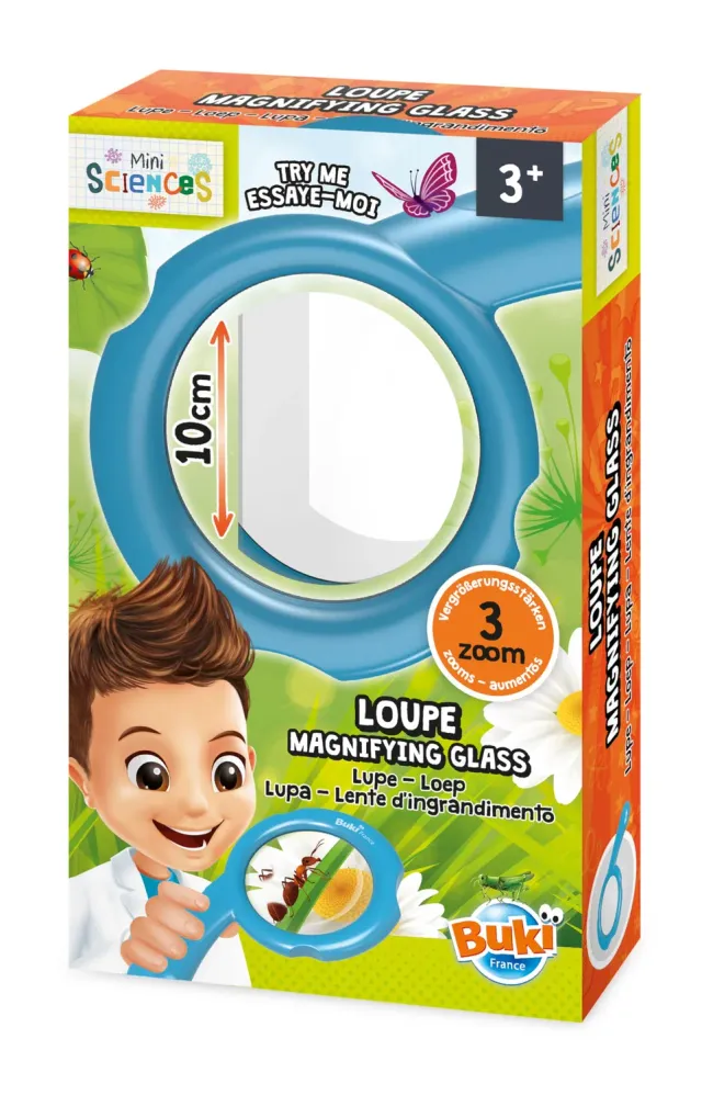 Buki Mini Sciences 9007 Lupe 10 cm 4-fach für Kinder