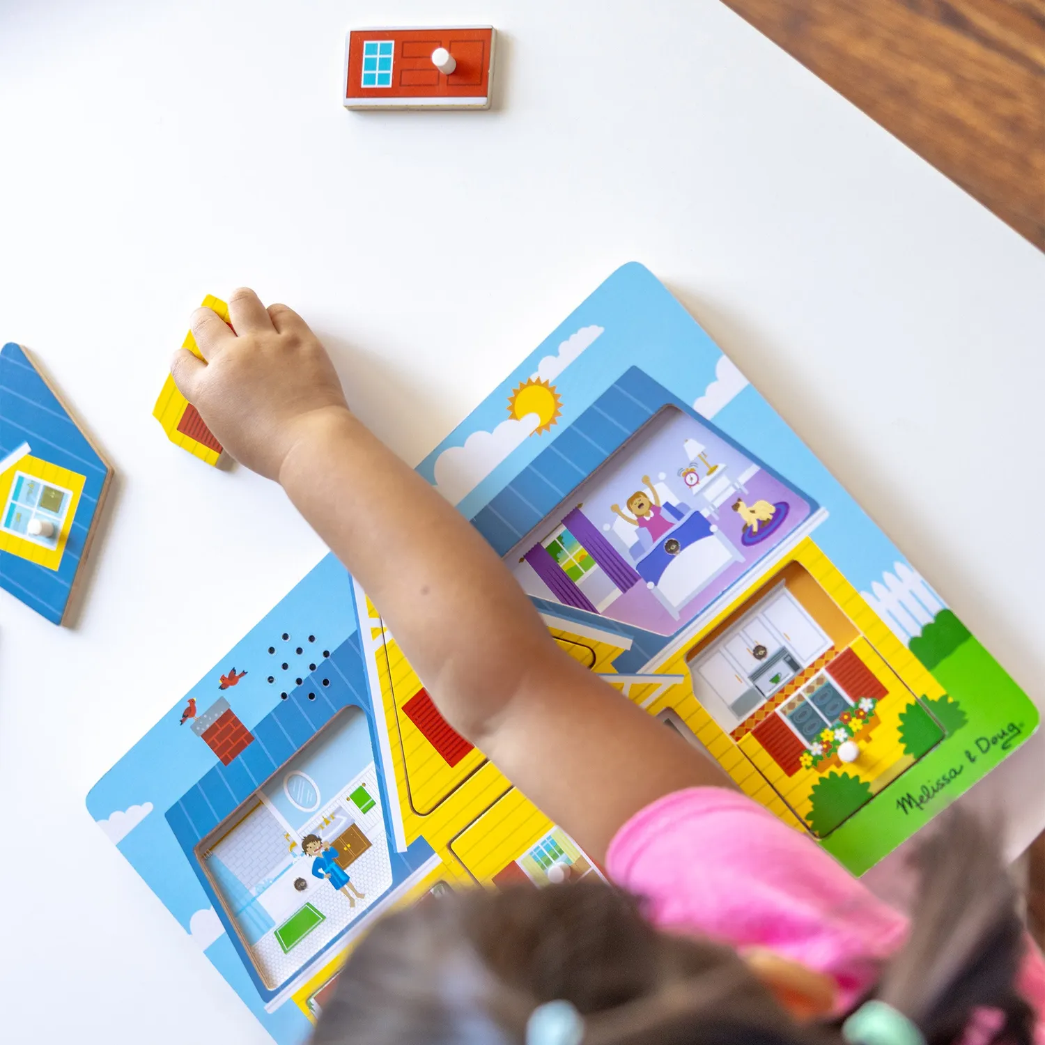 Melissa & Doug Around the House Soundpuzzle Holz 8-tlg