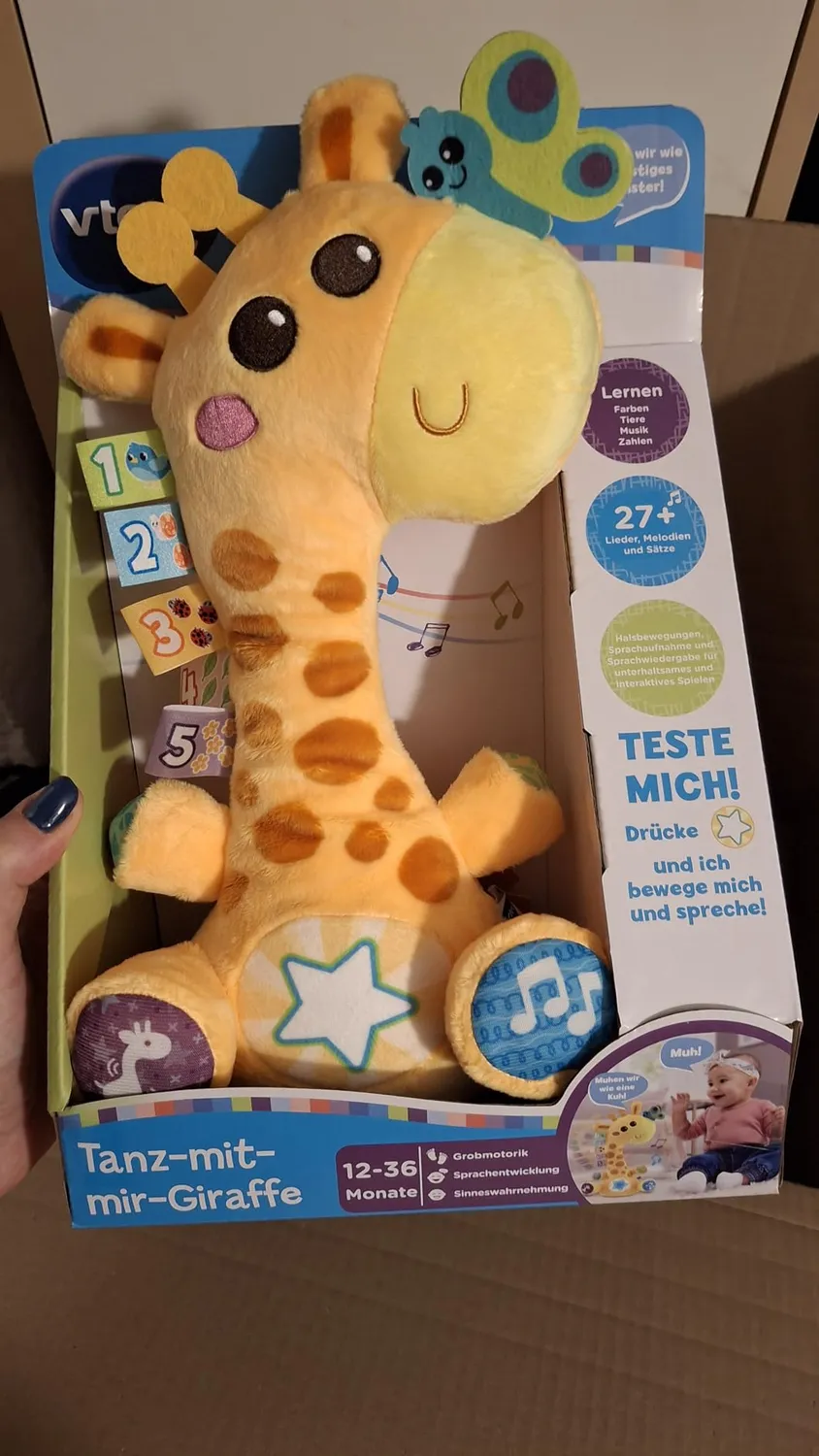 VTech Baby Tanz-mit-mir-Giraffe Plüschtier mit Musik