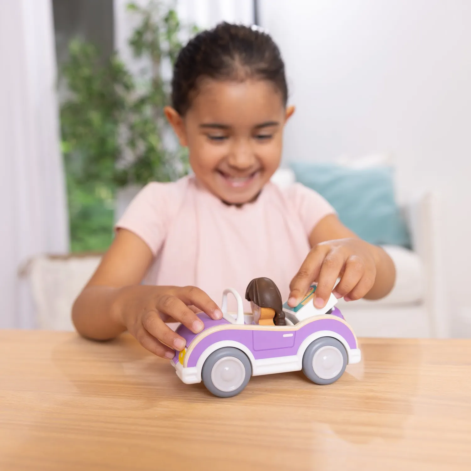 Melissa & Doug Cheery Lane Auto Spielset lila Cabrio