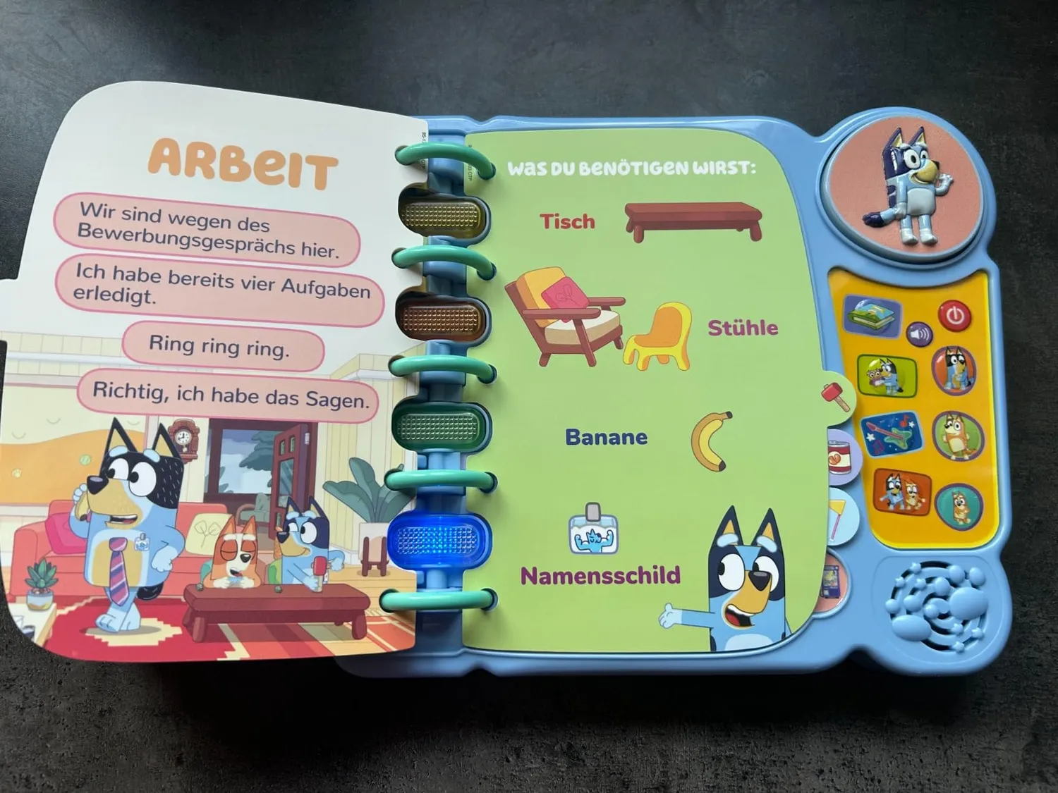 VTech Bluey Interaktives Lernspielbuch 14 Seiten mit Originalstimmen