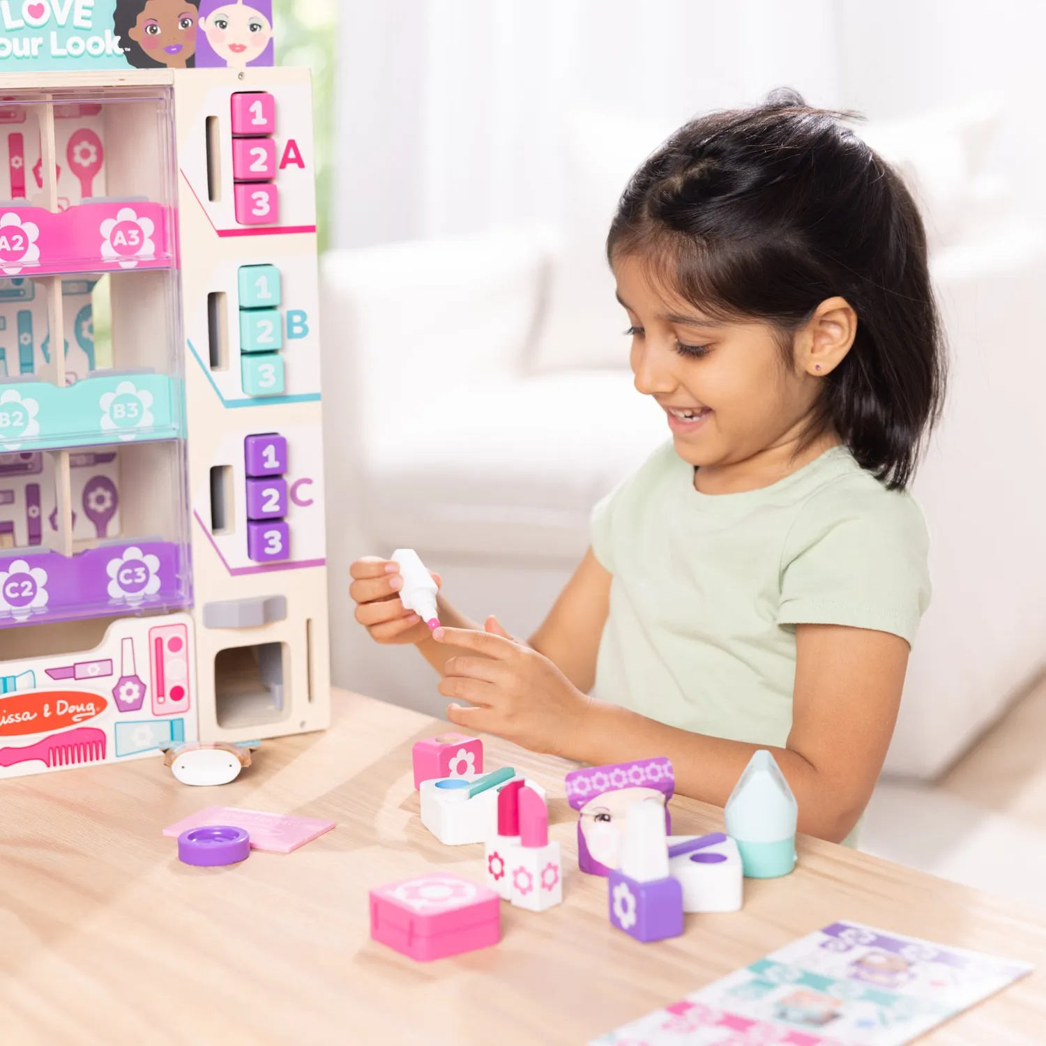 Melissa & Doug Sort Stock Select Beauty Kiosk Holzspielzeug