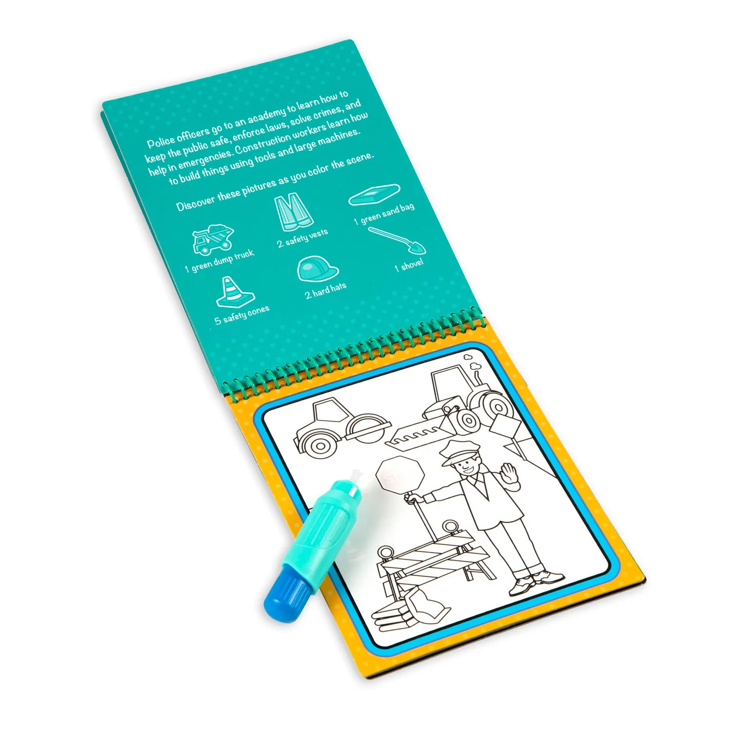 Melissa & Doug Water Wow Occupations Wassermalbuch mit Stift