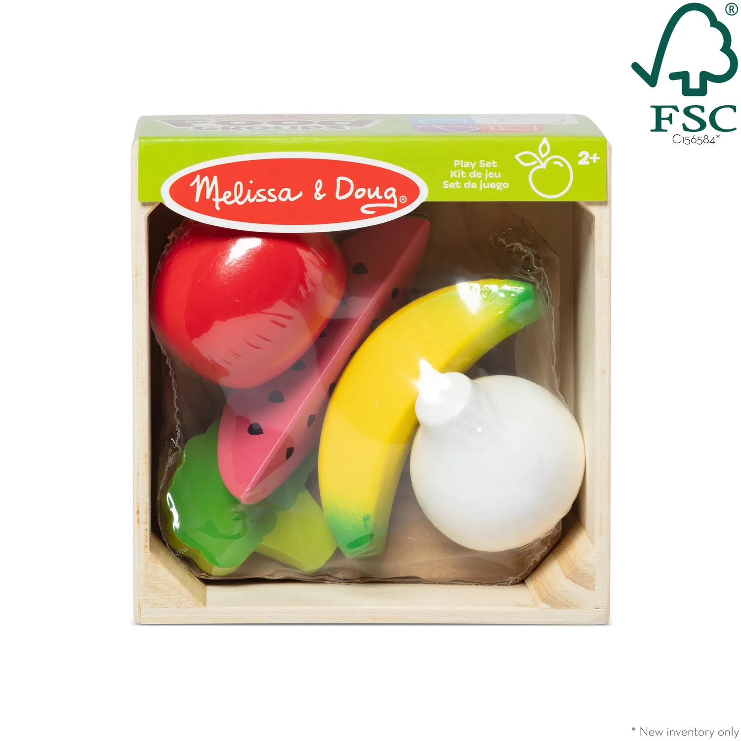 Melissa & Doug Food Groups Obst Gemüse Holzset