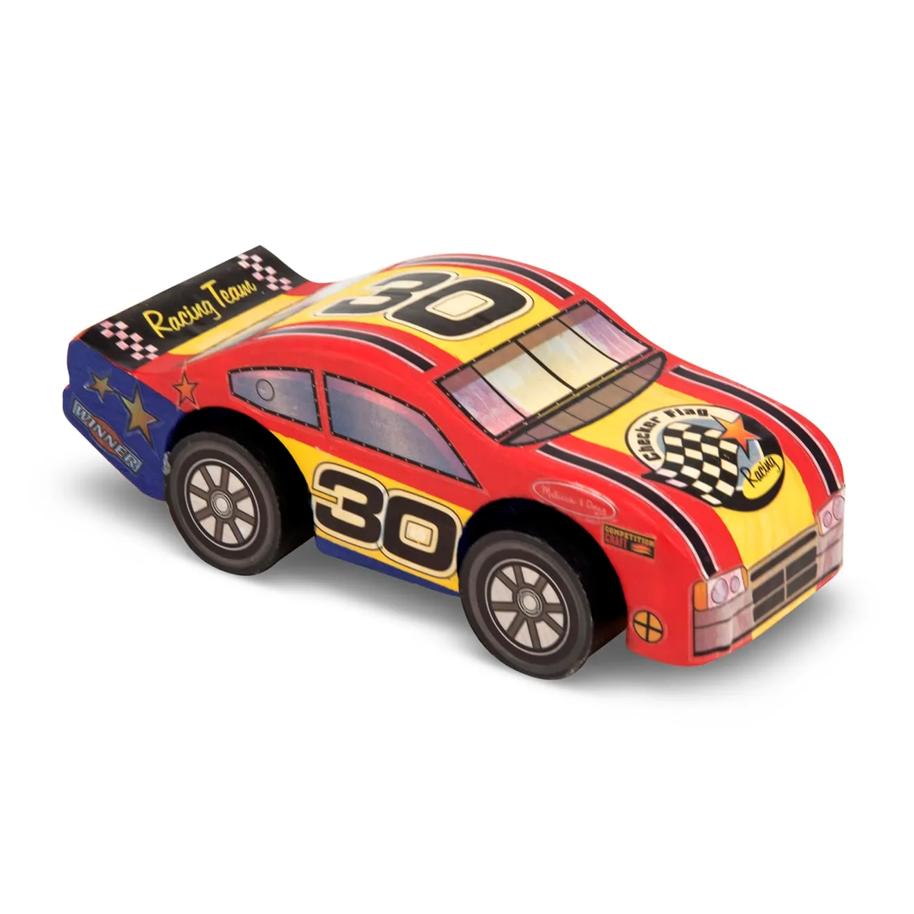 Melissa & Doug Decorate-Your-Own Rennauto Bastelset Holz