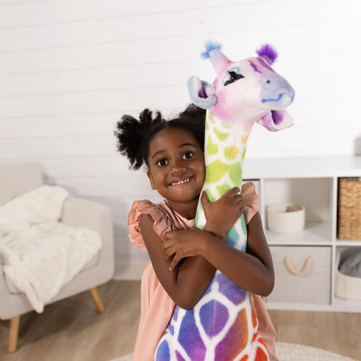 Melissa & Doug Rainbow Giraffe Plüsch 120 cm