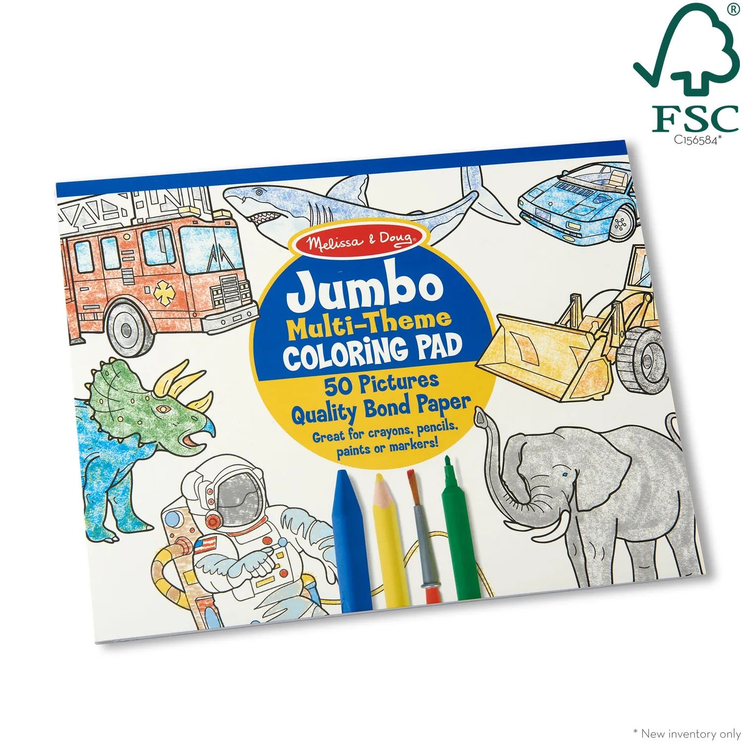 Melissa & Doug Jumbo Malblock Kinder 50 Seiten XXL