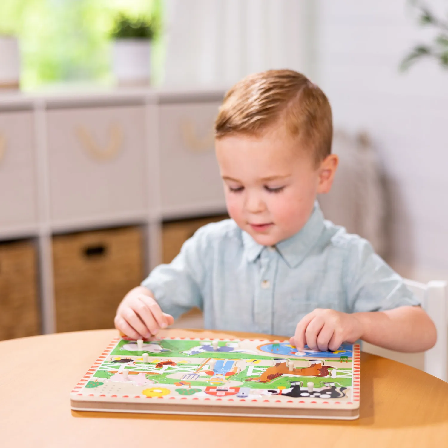 Melissa & Doug Old MacDonald Soundpuzzle Holz 8 Teile