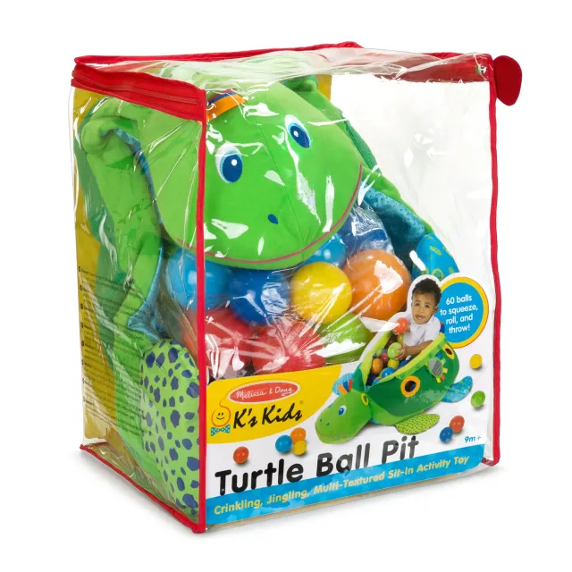 Melissa and Doug K's Kids Turtle Ball Pit Bällebad 60 Bälle