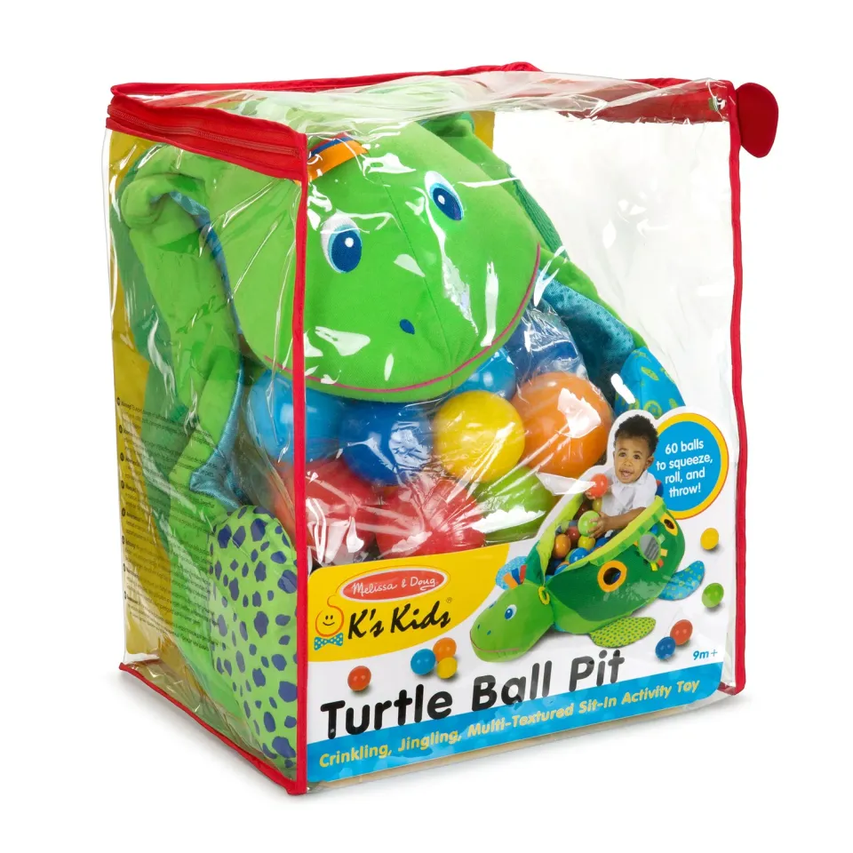 Melissa and Doug K's Kids Turtle Ball Pit Bällebad 60 Bälle