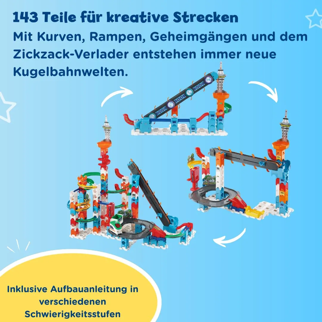 VTech Marble Rush Super Sky Tower XL300 E Kugelbahn 143 Teile
