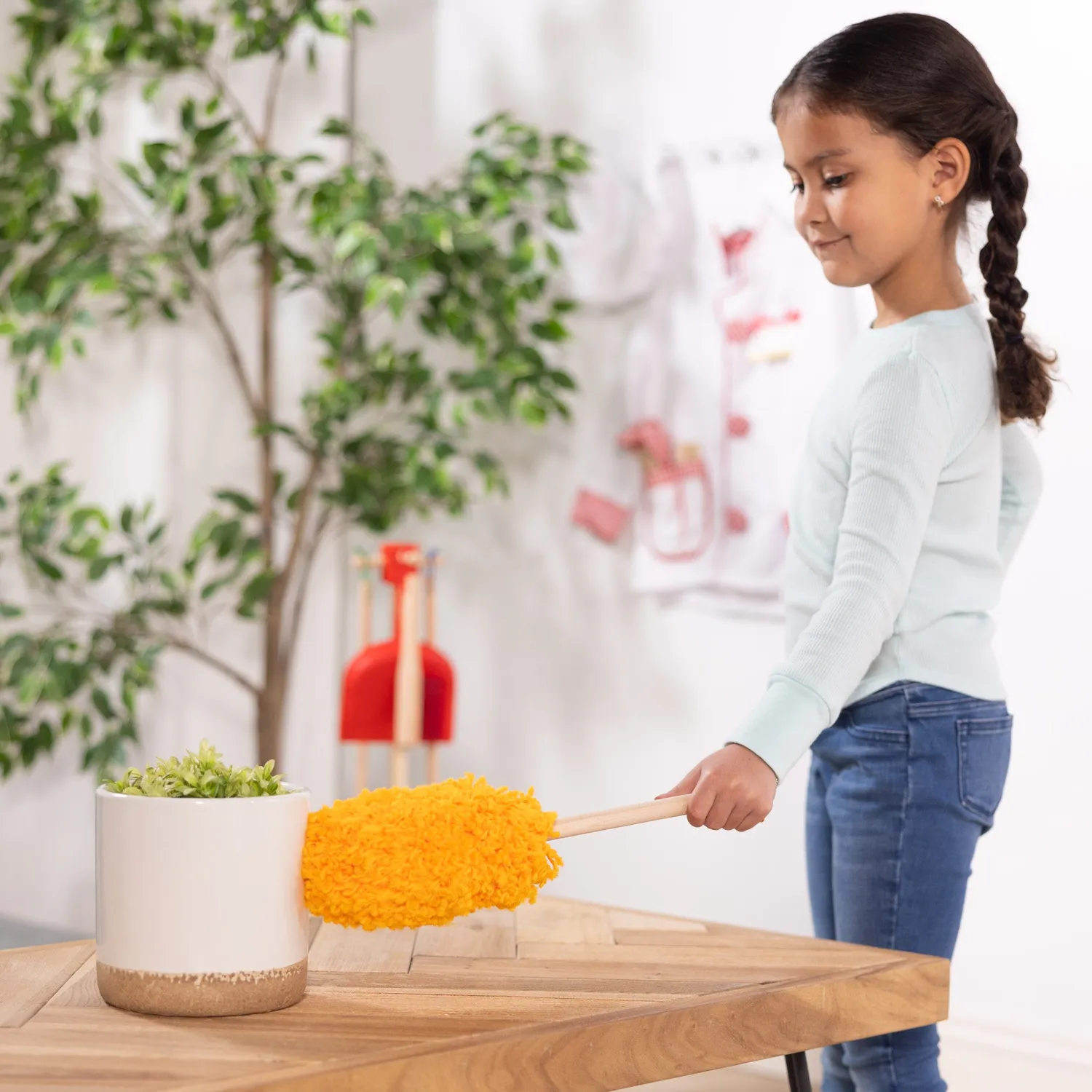 Melissa & Doug Dust Sweep Mop Kinder Kehrset 6-teilig