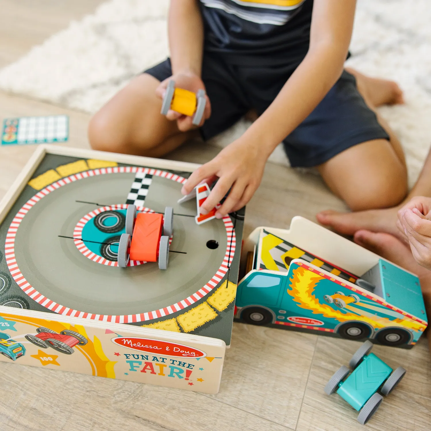 Melissa & Doug Fun at the Fair Stunt Cars Rennbahn Holz