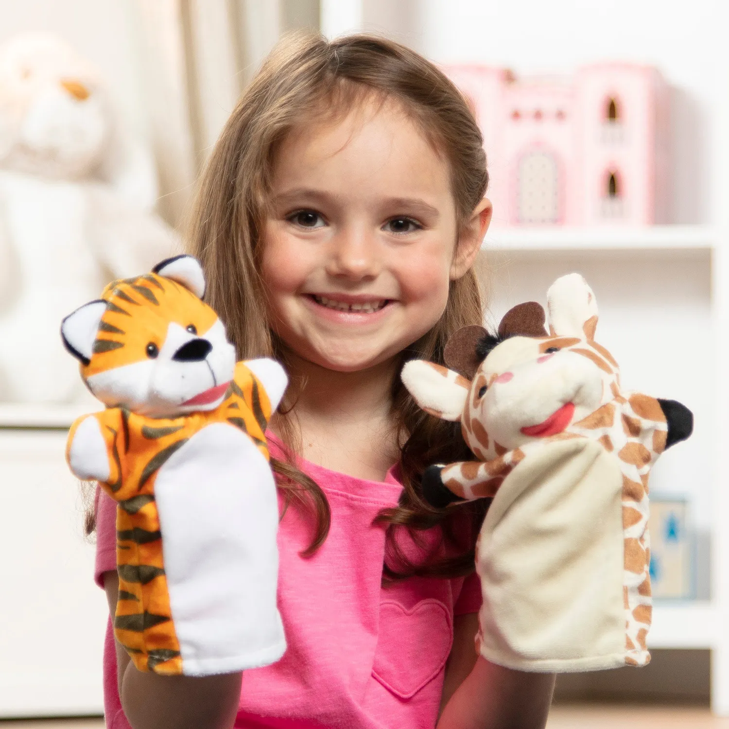 Melissa & Doug Zoo Friends Handpuppen Tiere 4er Set
