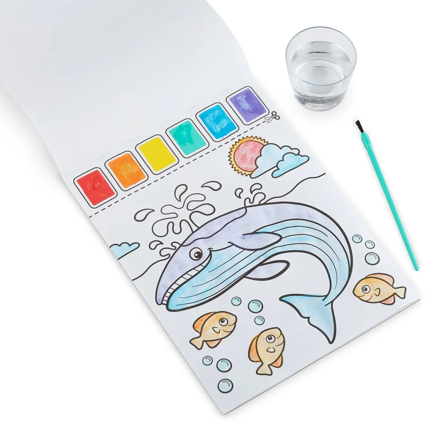 Melissa & Doug Paint With Water Ocean Malbuch mit Wasserfarben