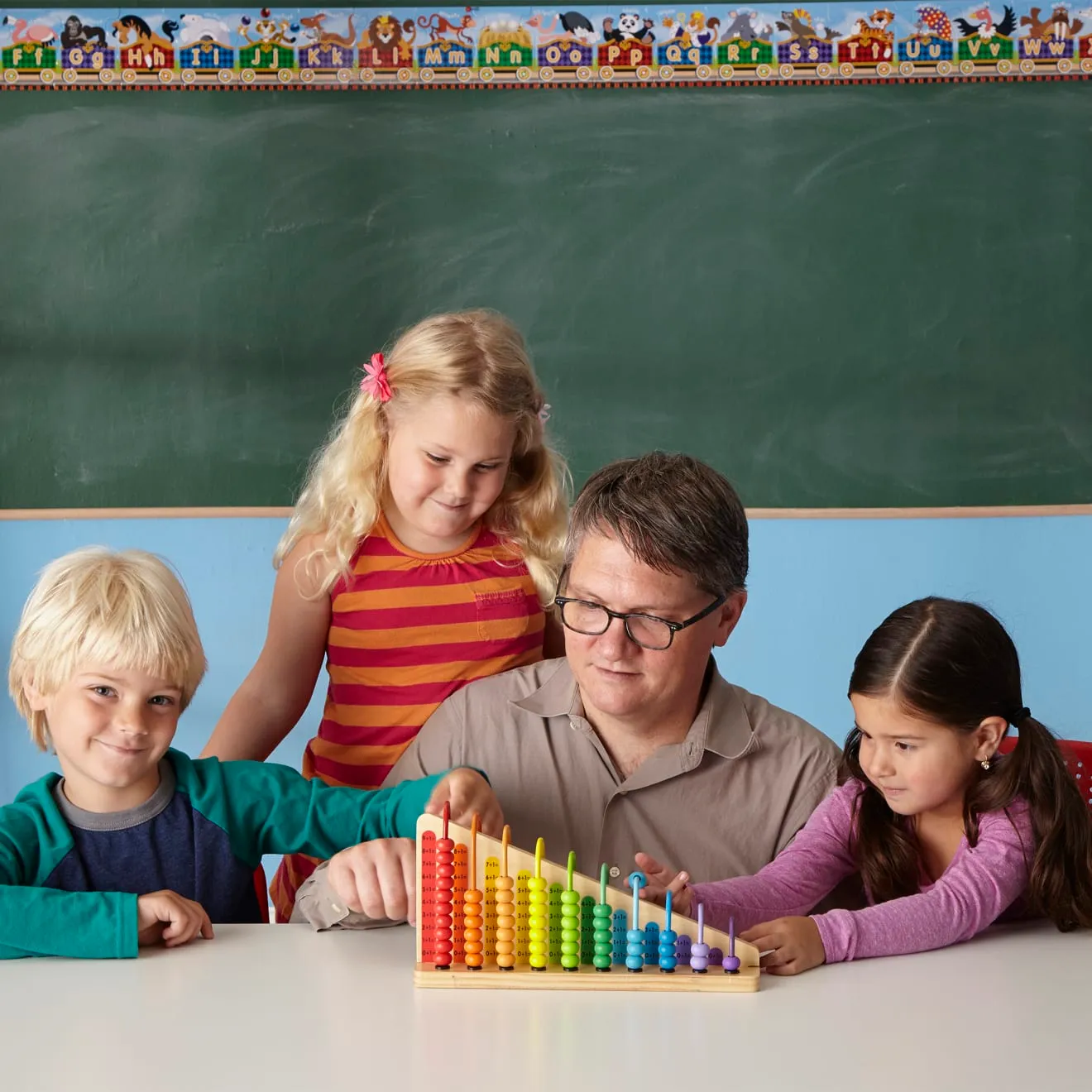Melissa & Doug Add & Subtract Abakus Holz zum Rechnenlernen