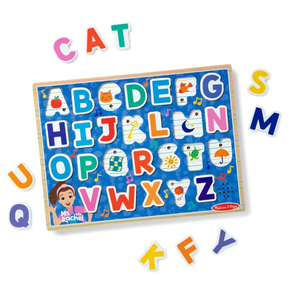Melissa & Doug Ms. Rachel Phonics ABC Soundpuzzle Holz