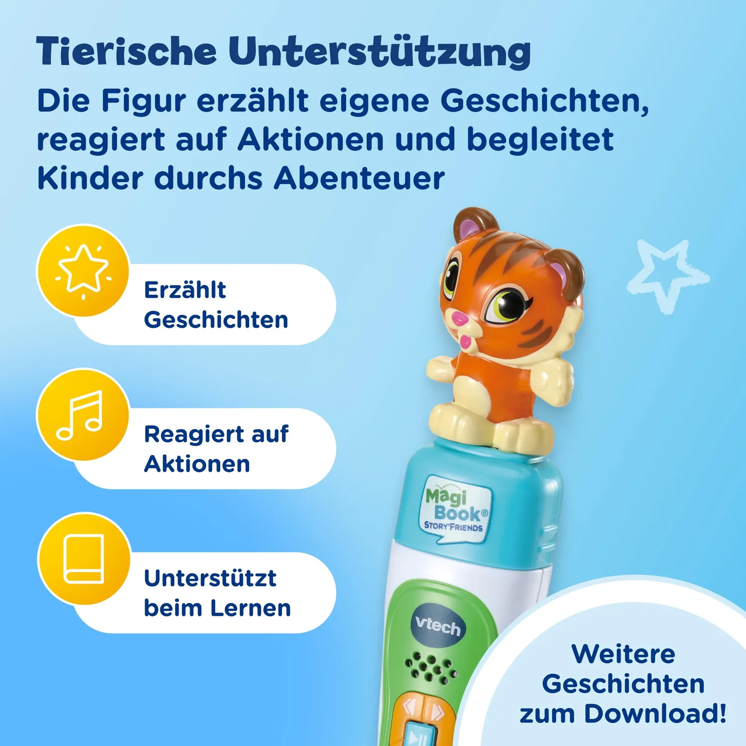 VTech MagiBook Story'Friends Starter-Set Lernstift Bücher