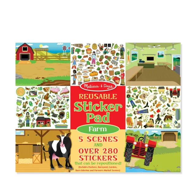 Melissa & Doug Sticker Pad Farm Stickerbuch 280 Sticker Bauernhof