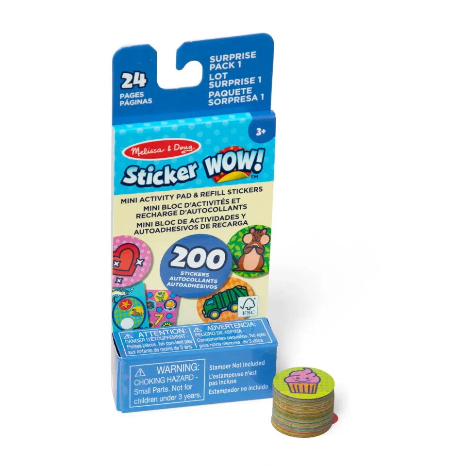 Melissa & Doug Sticker WOW! Surprise Pack 1 Stickerheft 200 Sticker
