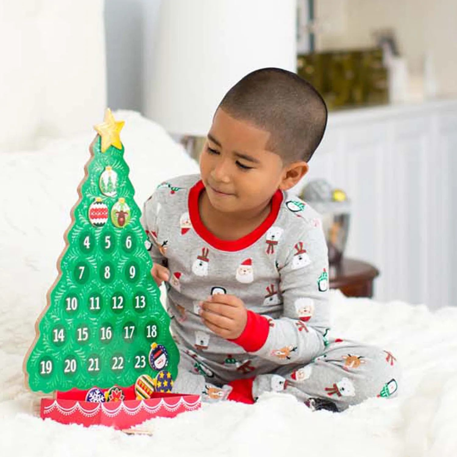 Melissa & Doug Countdown to Christmas Adventskalender Holz magnetisch
