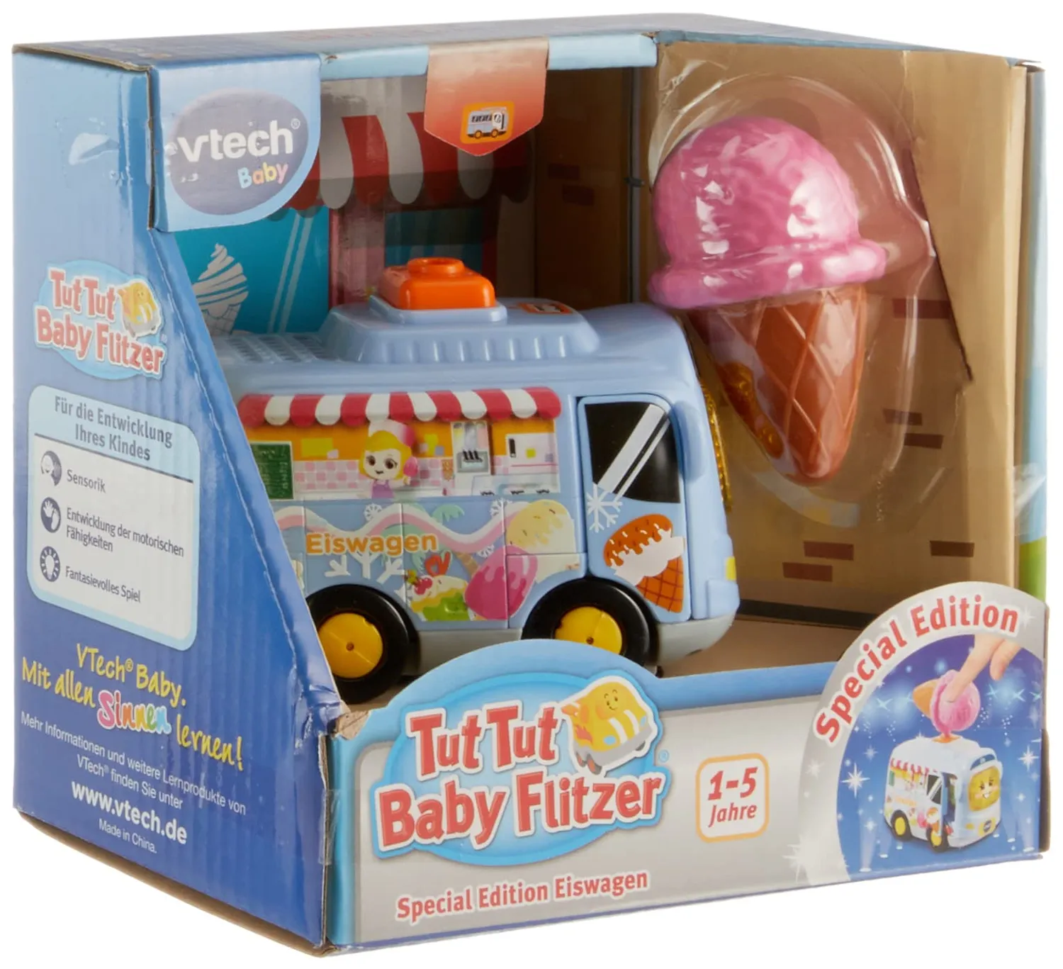 VTech Tut Tut Baby Flitzer Eiswagen Babyspielzeug bunt