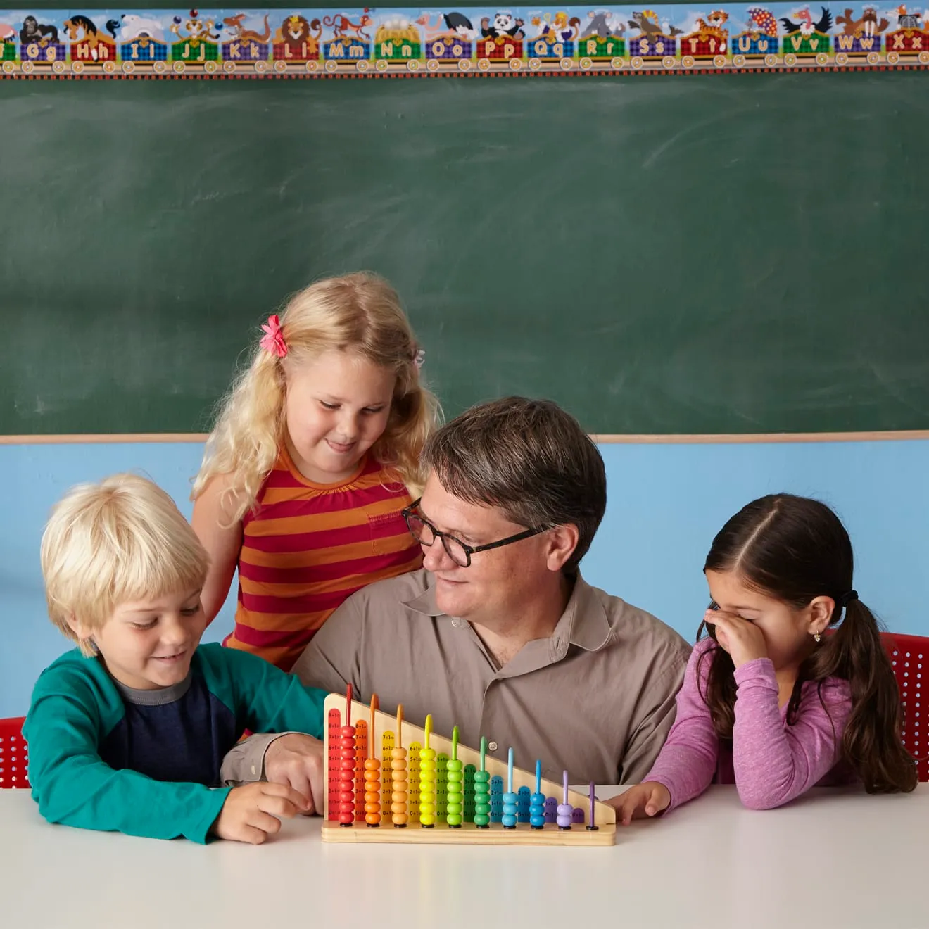 Melissa & Doug Add & Subtract Abakus Holz zum Rechnenlernen