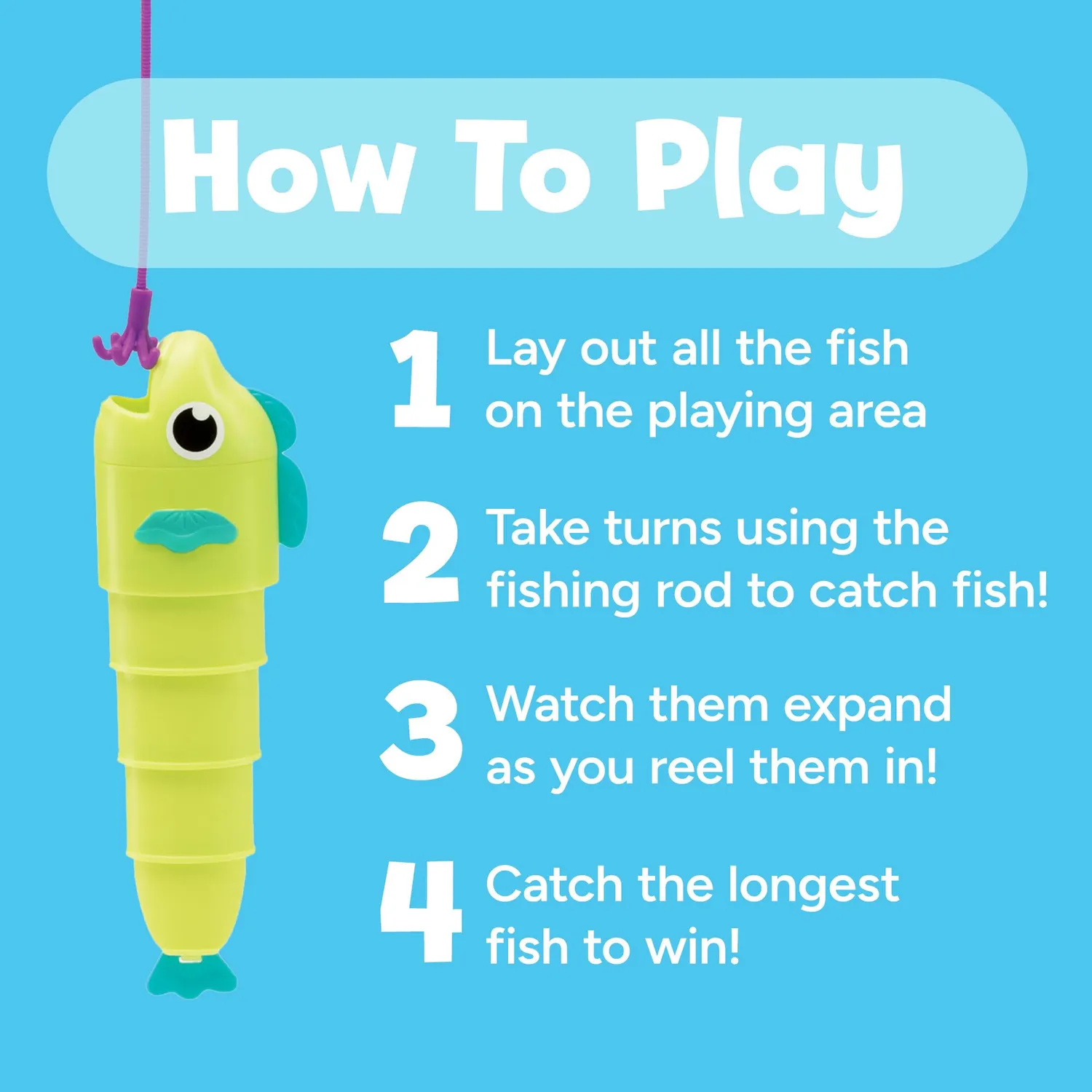 Learning Resources Angelspiel Mathe Fische Messen 2-3 Spieler ab 3