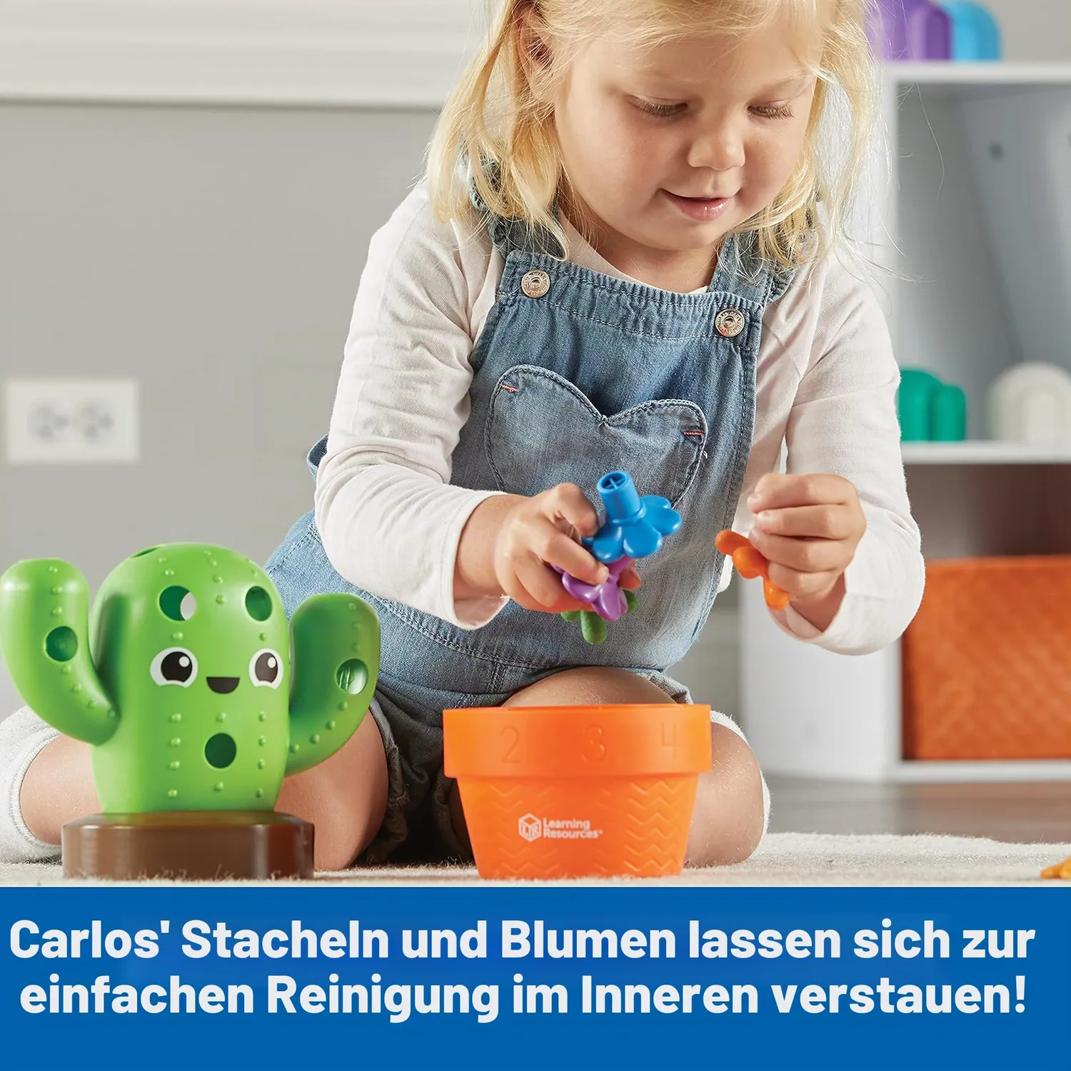 Learning Resources Carlos Kaktus Steckspiel 16-teilig ab 18 Monate