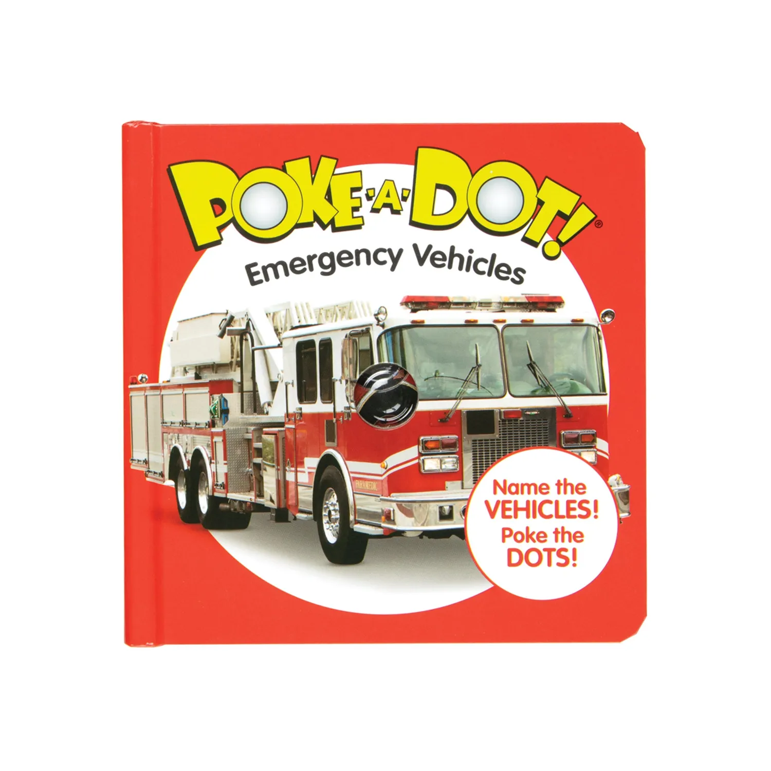Melissa & Doug Poke-a-Dot Pappbilderbuch Einsatzfahrzeuge
